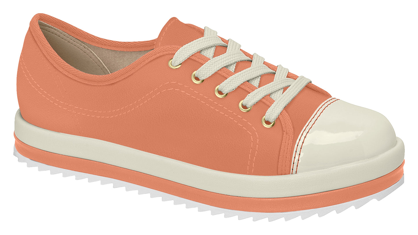 BEIRA RIO NAPA TURIM/VERNIZ PREMIUM CORAL BRANCO