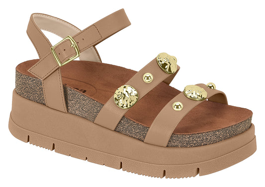Sandalia Velvet Nude - Moleca
