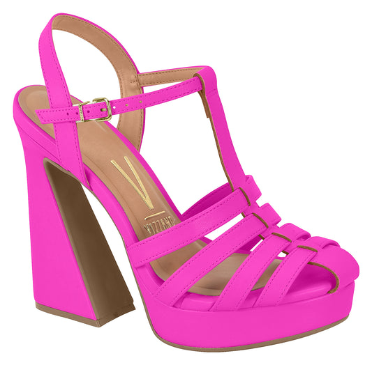 Sandalia Gladiadora Rosa Neón - Vizzano