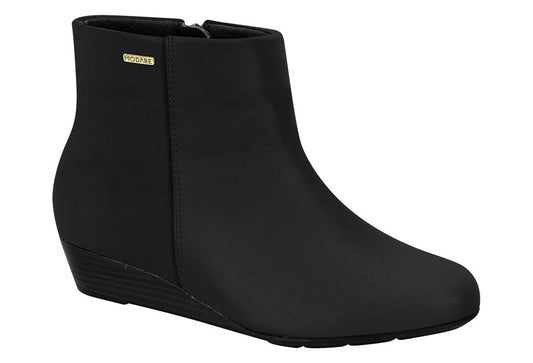 Botines Negros Tacón Anabela - Modare