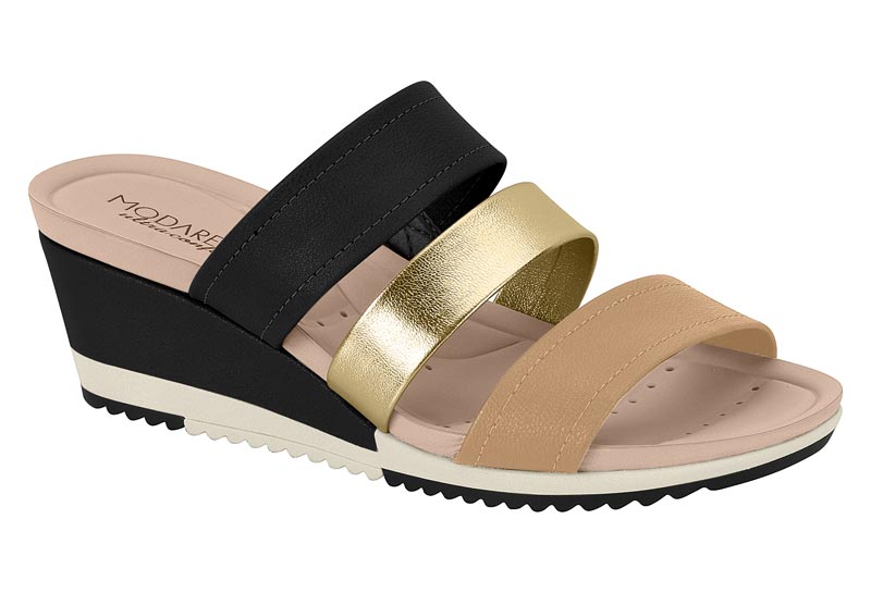 Sandalia Estilo con Plataforma Anabela -  Modare